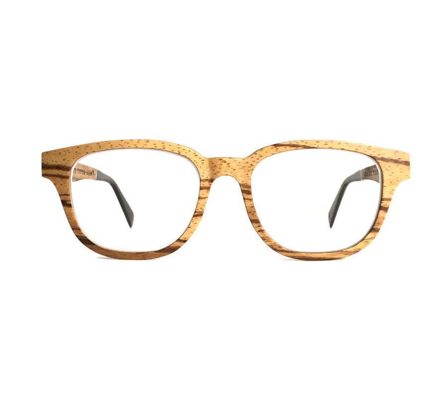 eco friendly glasses frame made with light wood 