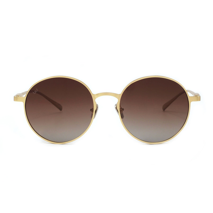 Round gold frame clearance sunglasses