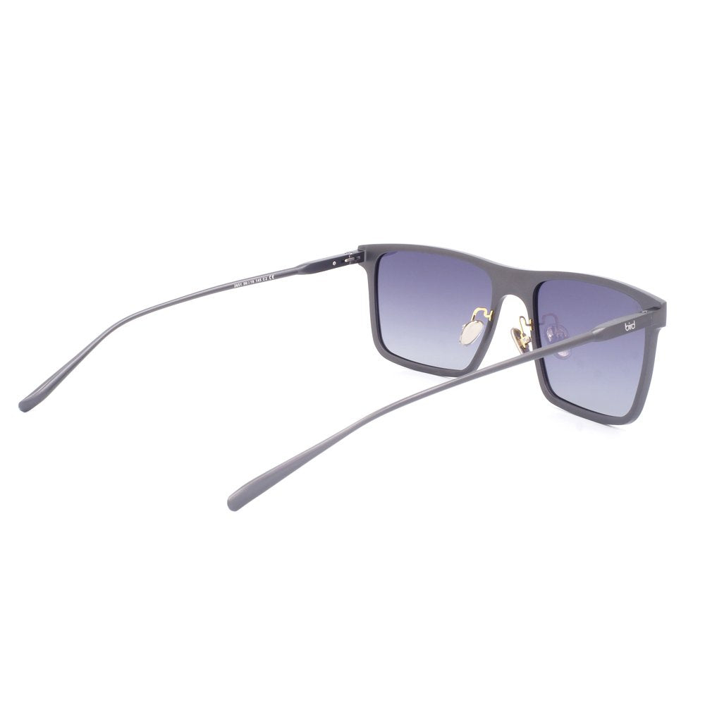 rear view of metal rectangle sunglasses